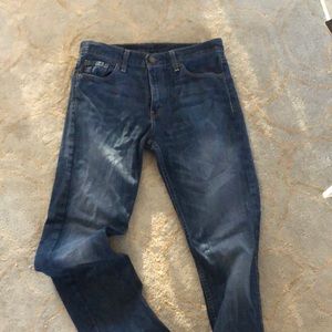 Levi’s 513 straight leg dark wash jeans